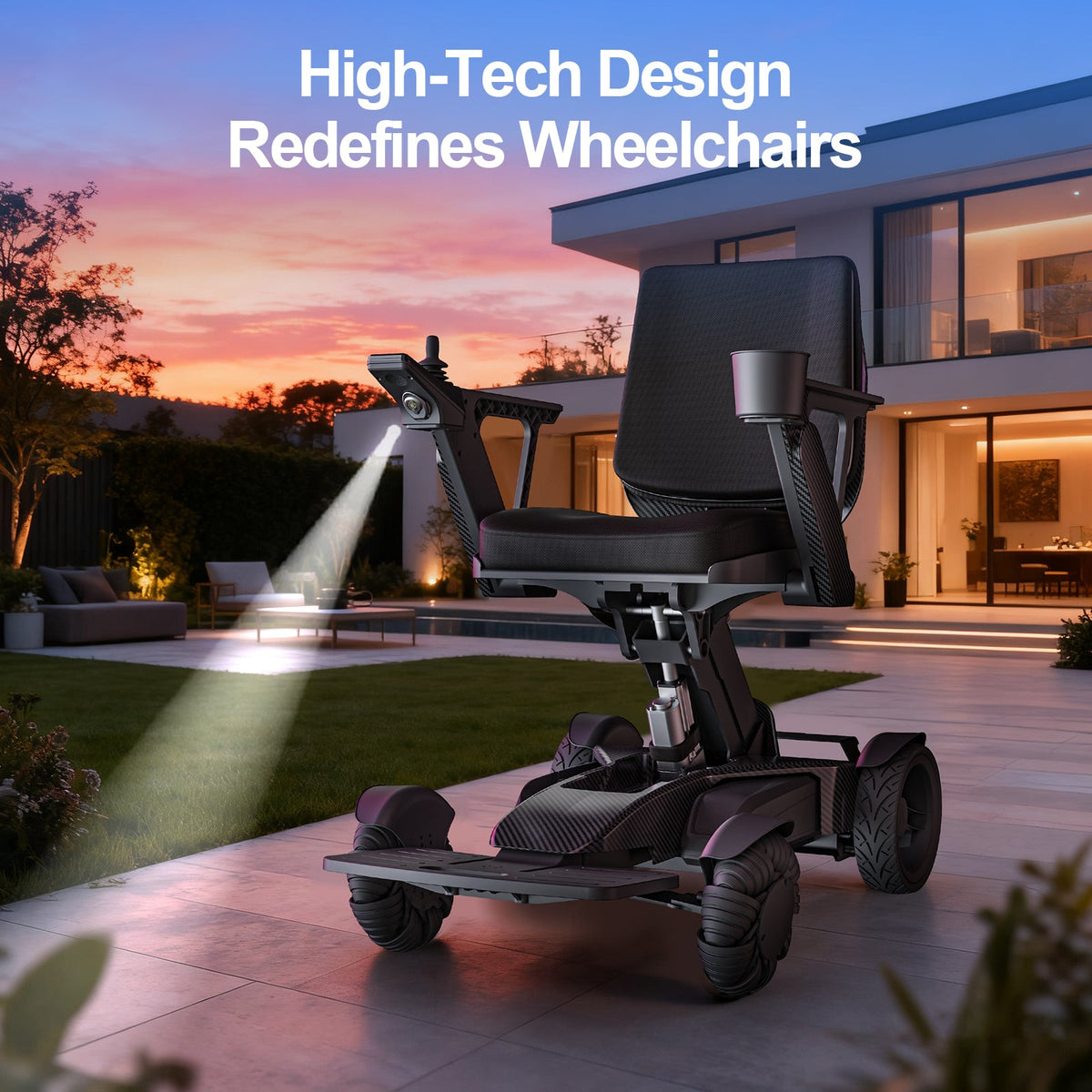 Tivaro EW8001 Electric Wheelchair - Black - Tivaro