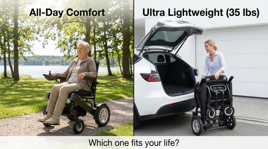 Comfort vs. Lightweight: How to Choose Your Perfect Electric Wheelchair