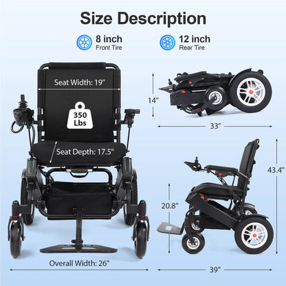 30 Miles Longest Range Electric Wheelchair EW5001 Tivaro