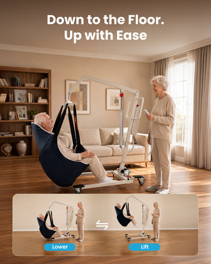 Household electric patient lift device