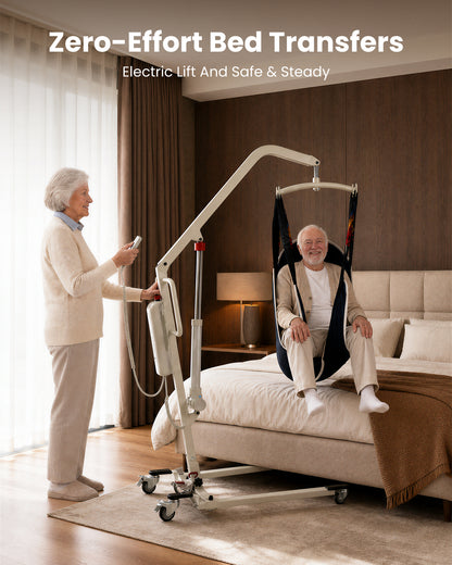 Household electric patient lift device