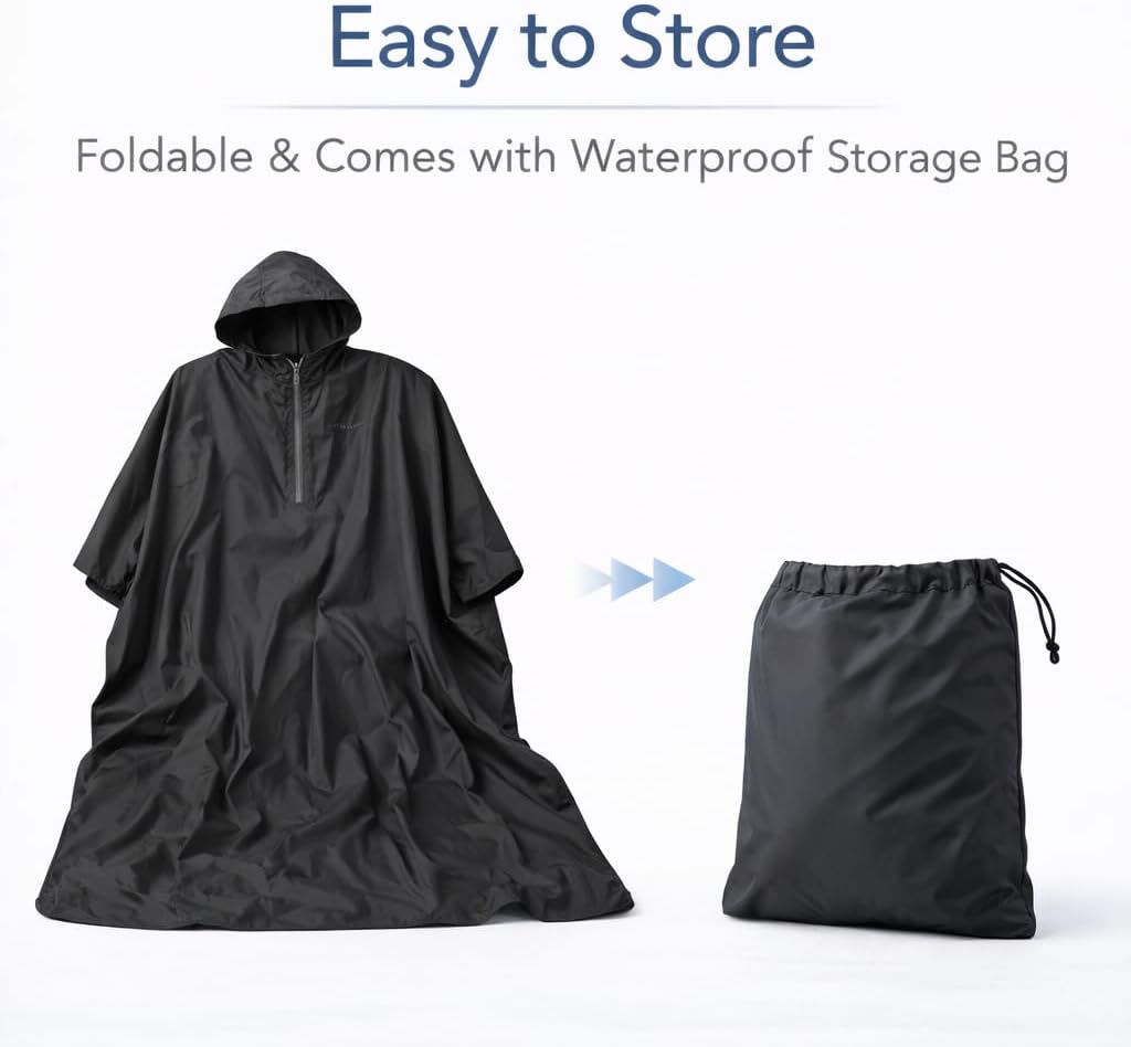 Tivaro wheelchair rain cape and raincoat, a raincoat that provides comprehensive waterproof protection for wheelchair users.