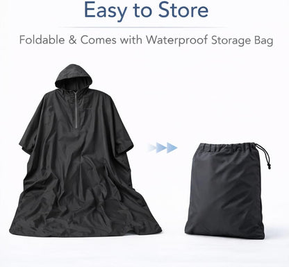 Tivaro wheelchair rain cape and raincoat, a raincoat that provides comprehensive waterproof protection for wheelchair users.