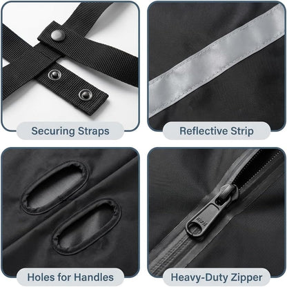 Tivaro wheelchair rain cape and raincoat, a raincoat that provides comprehensive waterproof protection for wheelchair users.