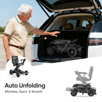 Intelligent Electric Wheelchair for Adults EW8001 Normal-Black Tivaro