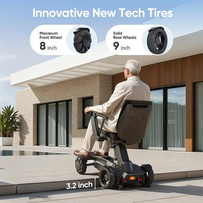 Intelligent Electric Wheelchair for Adults EW8001 Normal-Black Tivaro