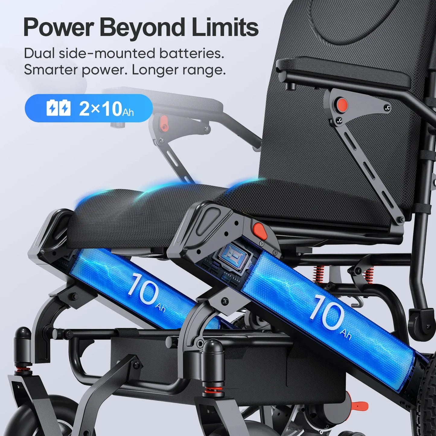 30 Miles Longest Range Electric Wheelchair EW5001 Tivaro