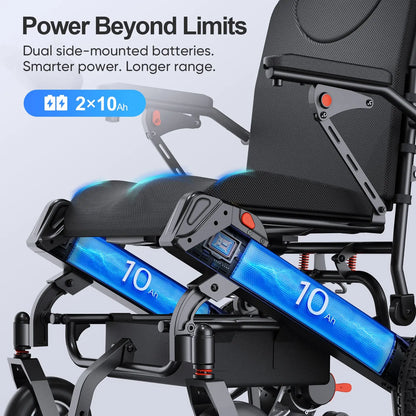 30 Miles Longest Range Electric Wheelchair EW5001 Tivaro