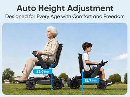 Height-Adjustable Smart Electric Wheelchair  EW8001  Tivaro