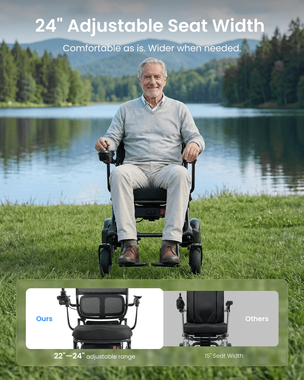 Tivaro 26 lb Carbon Fiber Electric Wheelchair (Pre-order: Arrives Sep 14) - Tivaro