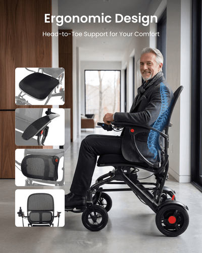 Tivaro 26 lb Carbon Fiber Electric Wheelchair (Pre-order: Arrives Sep 14) - Tivaro