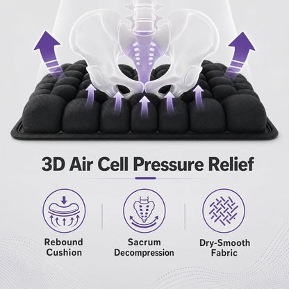 Tivaro 3D Inflatable Cushion for Wheelchairs and Office Chairs - Tivaro