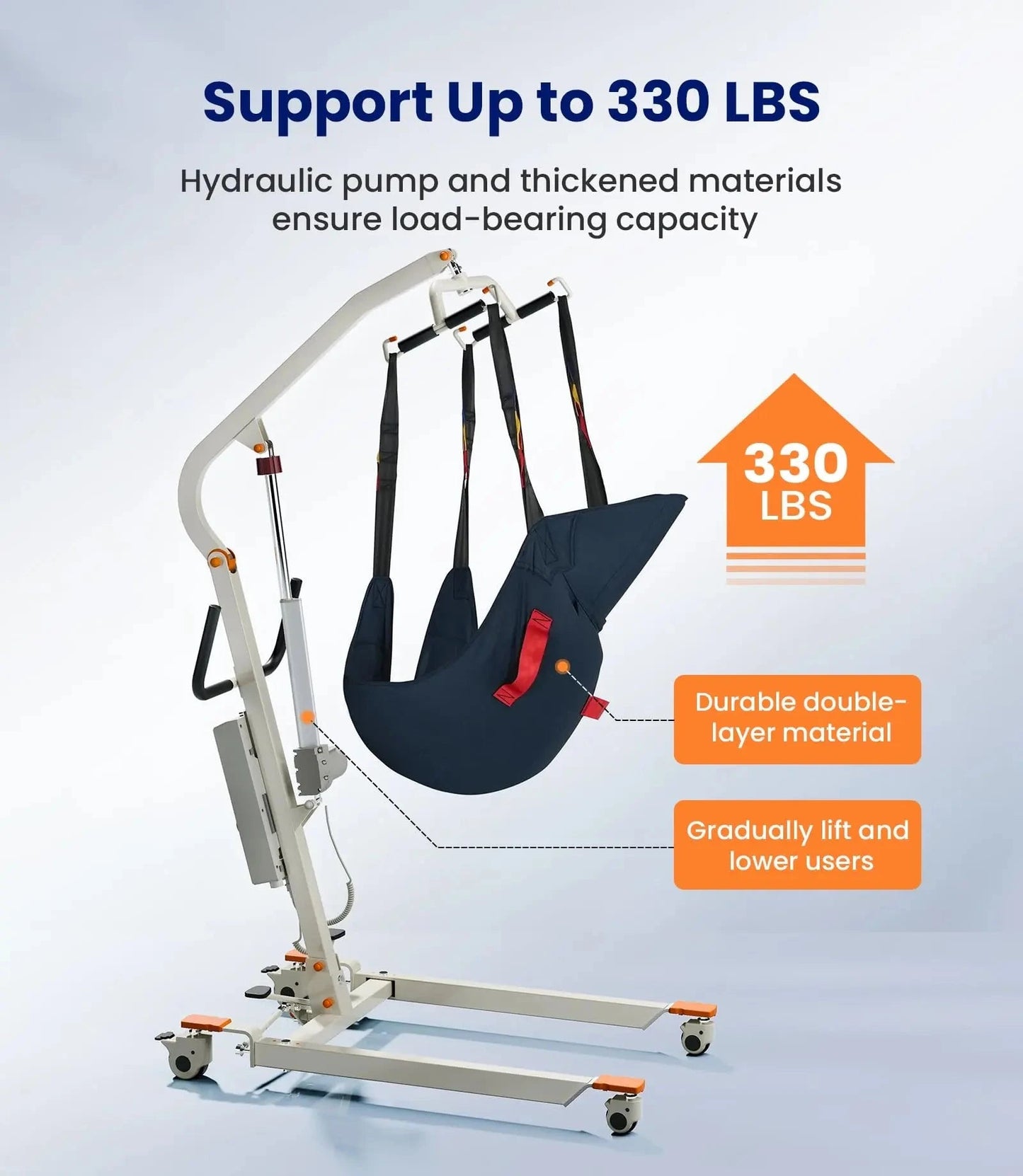 Tivaro EL5001 Foldable Electric Patient Lift - Tivaro