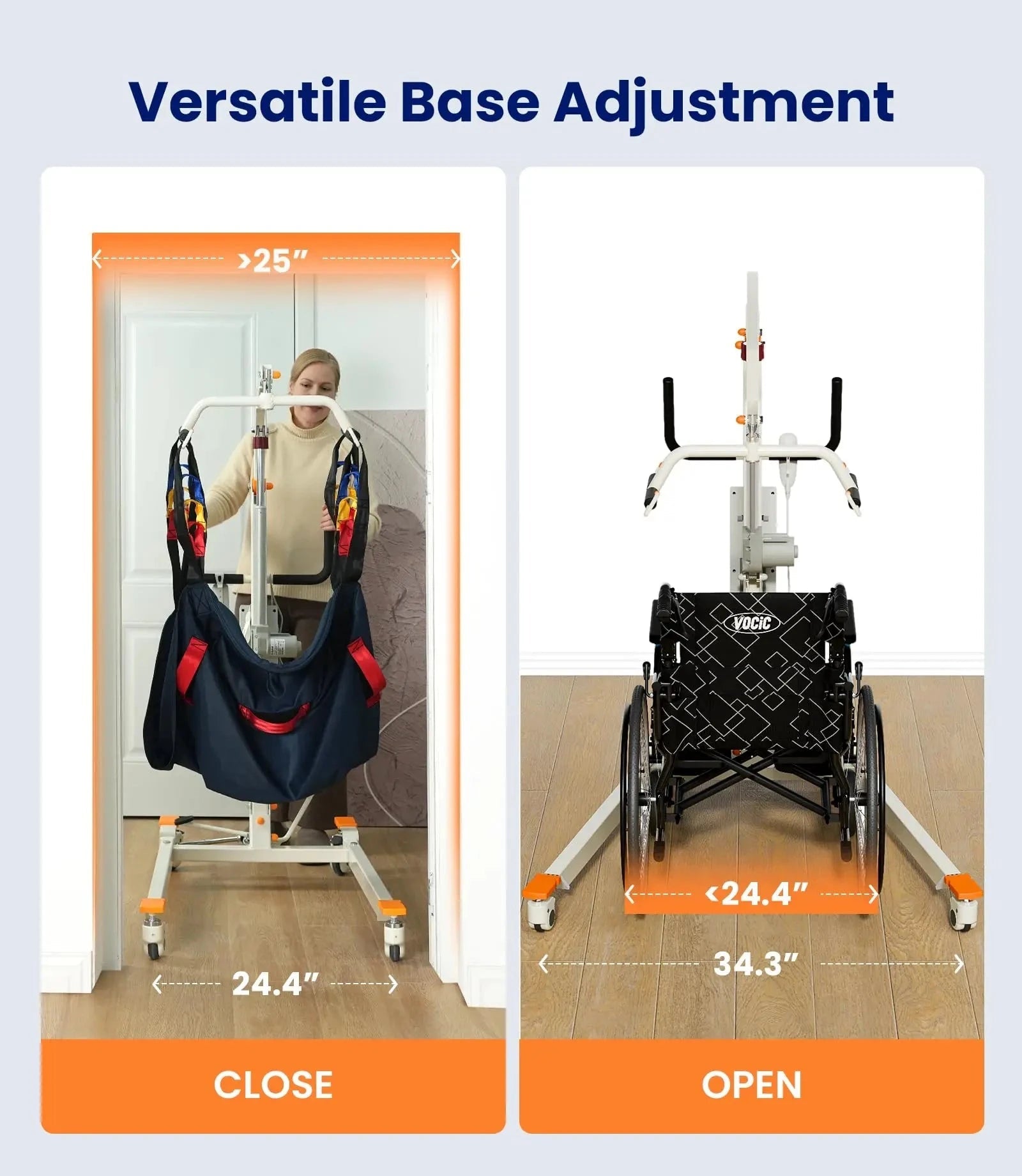 Tivaro EL5001 Foldable Electric Patient Lift - Tivaro
