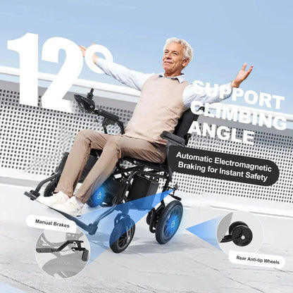 Tivaro EW1001 Foldable Electric Wheelchair - Tivaro