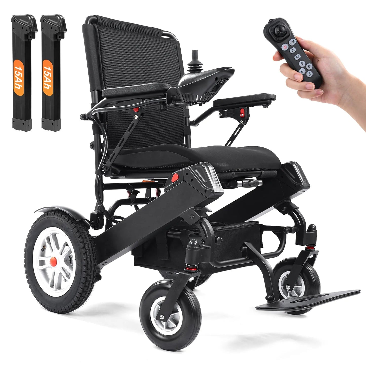 Tivaro EW5001 Foldable Electric Wheelchair - 40-Mile Range - Tivaro