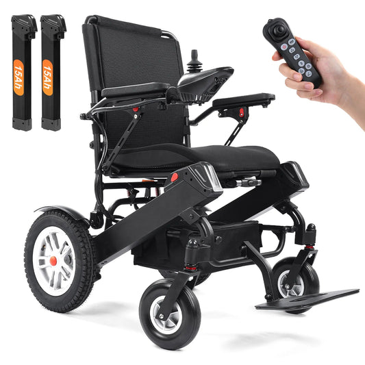 Tivaro EW5001 Foldable Electric Wheelchair - 40-Mile Range - Tivaro