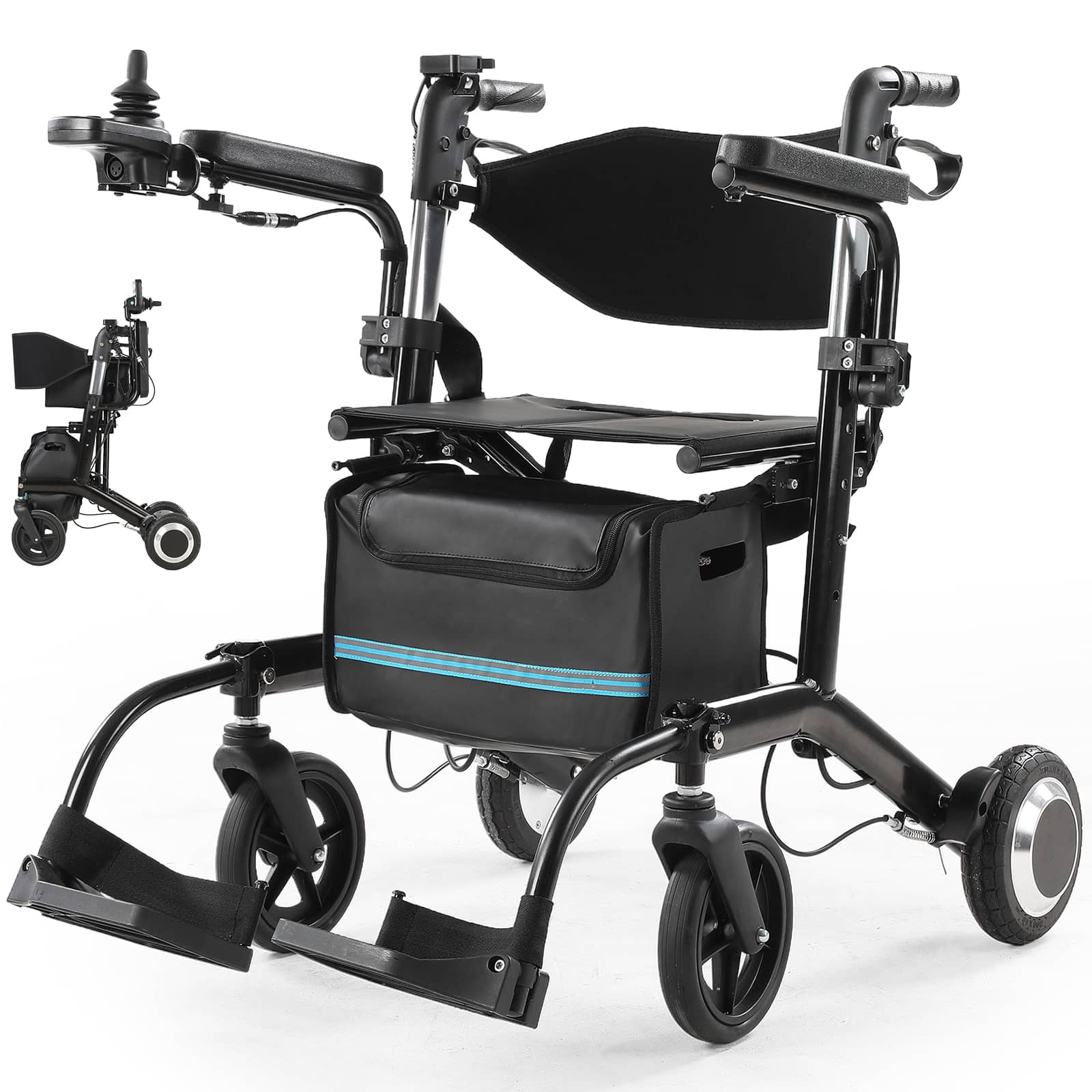 Tivaro EW6001 4-in-1 Electric Wheelchair and Rollator Walker - Tivaro