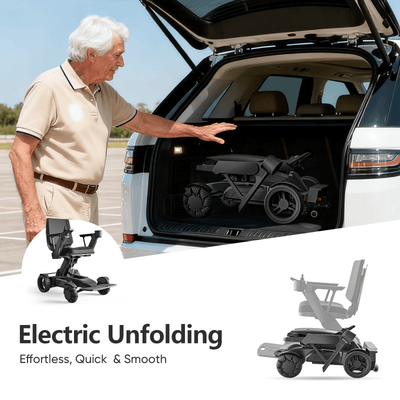 Tivaro EW8001 Electric Wheelchair - Black - Tivaro