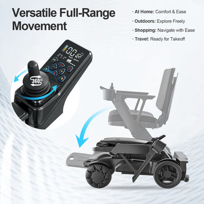 Tivaro EW8001 Electric Wheelchair - Black - Tivaro