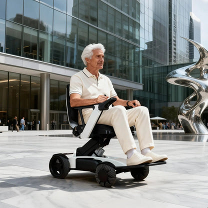 Tivaro EW8001 Foldable Electric Wheelchair with Remote Control - Tivaro