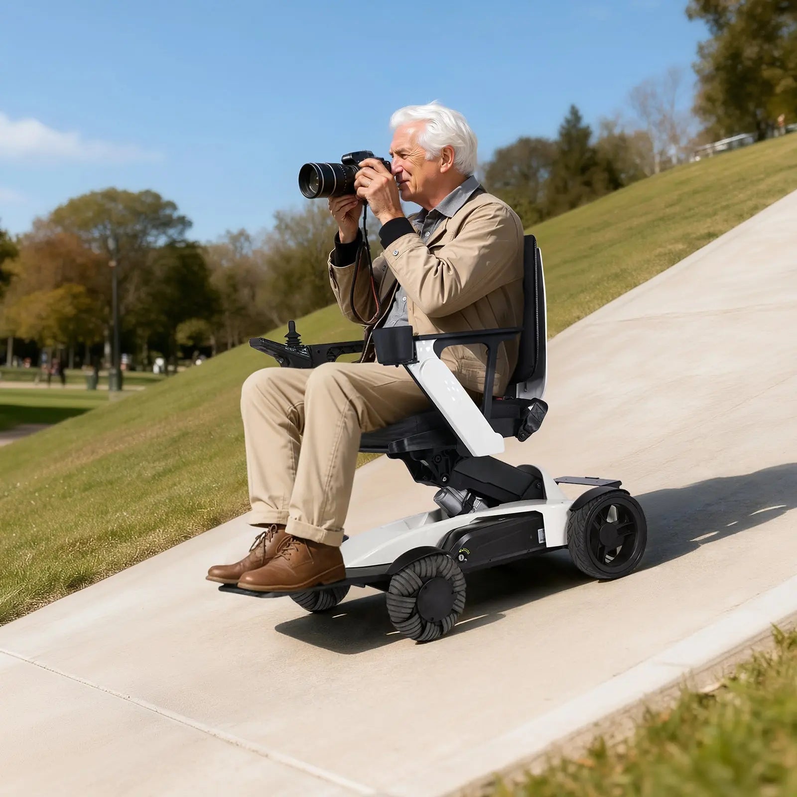 Tivaro EW8001 Foldable Electric Wheelchair with Remote Control - Tivaro
