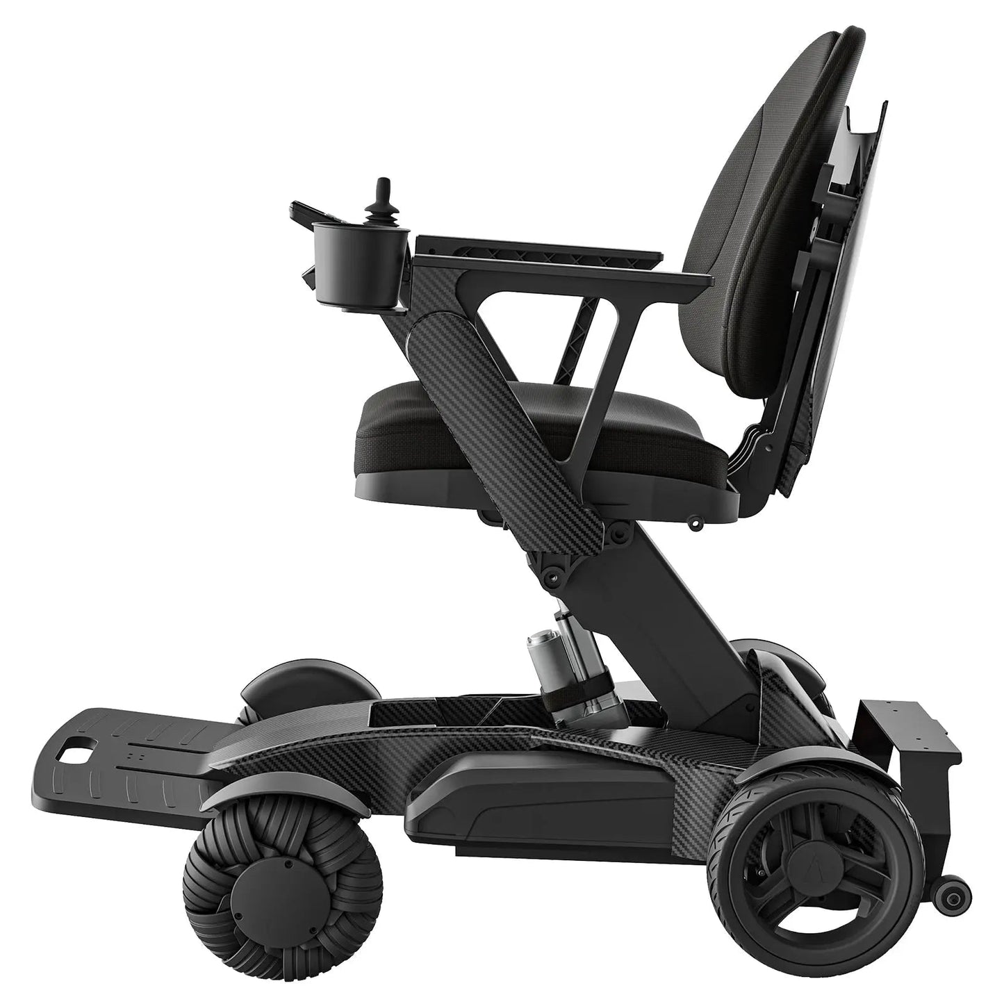 Tivaro EW8001 Pro 3D Wing Foldable Electric Wheelchair - Black - Tivaro