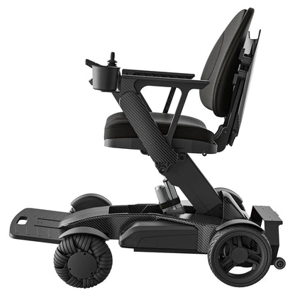 Tivaro EW8001 Pro 3D Wing Foldable Electric Wheelchair - Black - Tivaro