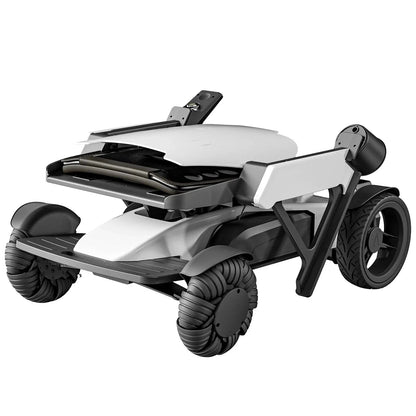 Tivaro EW8001 Pro 3D Wing Foldable Electric Wheelchair - White - Tivaro