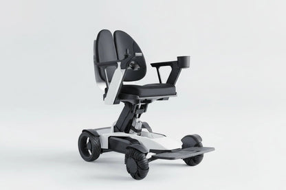 Tivaro EW8001 Pro 3D Wing Foldable Electric Wheelchair - White - Tivaro