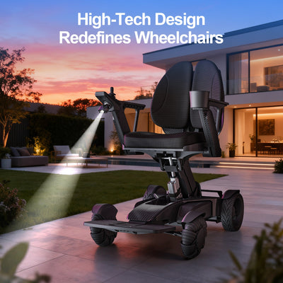 Tivaro EW8001 Pro Electric Wheelchair - Black - Tivaro