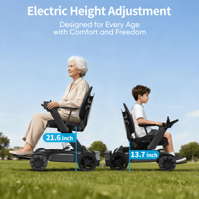 Tivaro EW8001 Pro Electric Wheelchair - Black - Tivaro