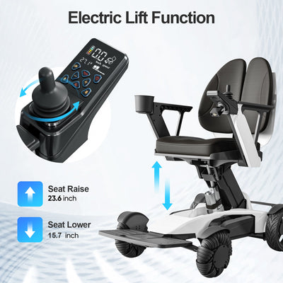 Tivaro EW8001 Pro Electric Wheelchair - White - Tivaro
