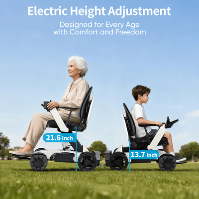 Tivaro EW8001 Pro Electric Wheelchair - White - Tivaro