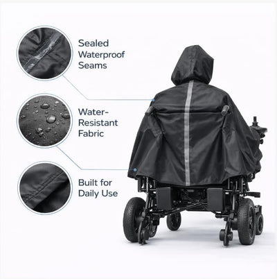 Tivaro Wheelchair Rain Cape and Raincoat - Tivaro