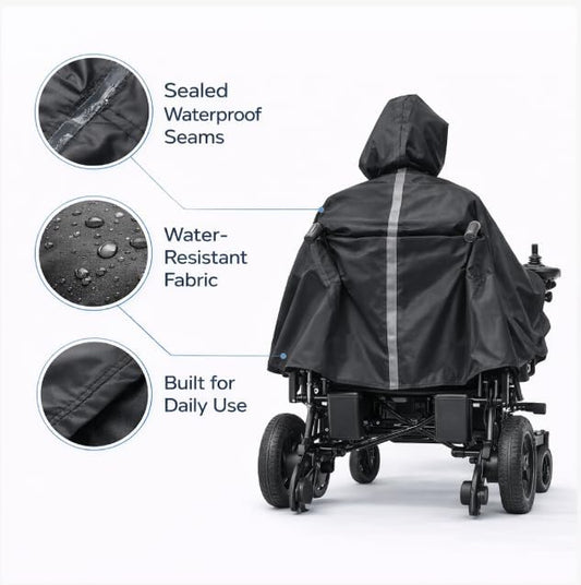 Tivaro Wheelchair Rain Cape and Raincoat - Tivaro