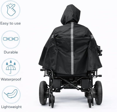 Tivaro Wheelchair Rain Cape and Raincoat - Tivaro